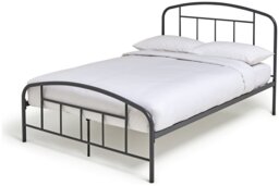 Argos Home Pippa Small Double Metal Bed Frame - Dark Grey - thumbnail 2
