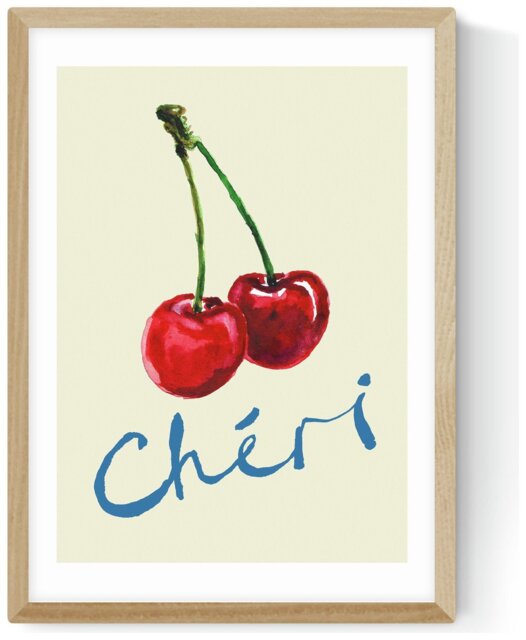 East End Prints Cheri Oak Frame Art Print - A3 - image 1