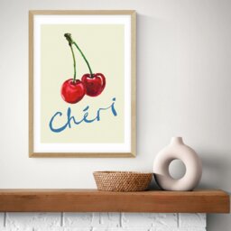 East End Prints Cheri Oak Frame Art Print - A3 - thumbnail 2