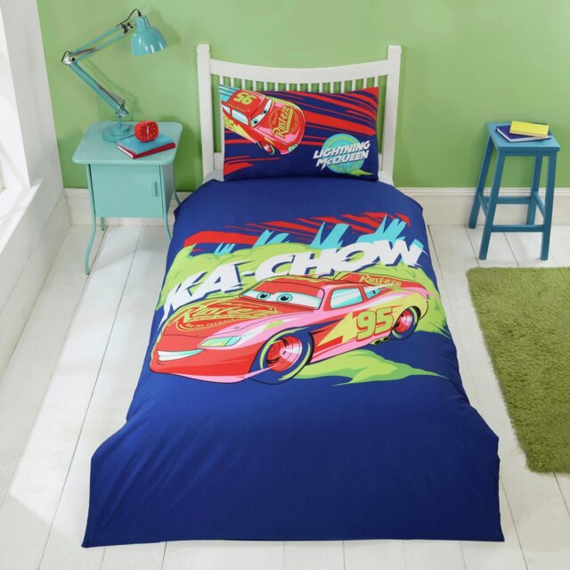 Disney Cars Ka-Chow Kids Blue Bedding Set - Single - image 1