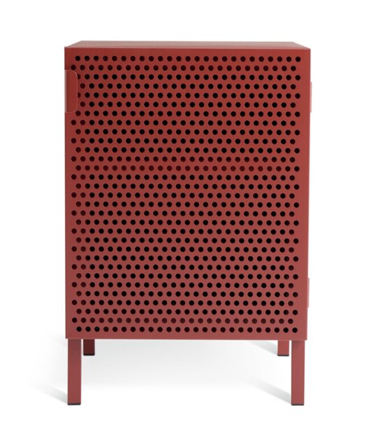 Habitat Landan 1 Door Bedside Table - Burgundy - image 1