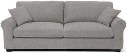 Argos Home Lisbon Fabric 4 Seater Sofa - Grey - thumbnail 1