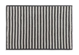 Habitat Grey Stripe Bath Mat - thumbnail 1