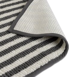 Habitat Grey Stripe Bath Mat - thumbnail 2