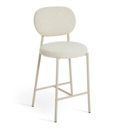 Habitat Orson Boucle Counter Bar Stool - White - thumbnail 1
