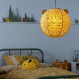 Habitat Kids Yellow Paper Lion Lampshade - 40cm - thumbnail 2