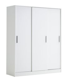 Argos Home Nova 3 Door Sliding Wardrobe - White - thumbnail 1