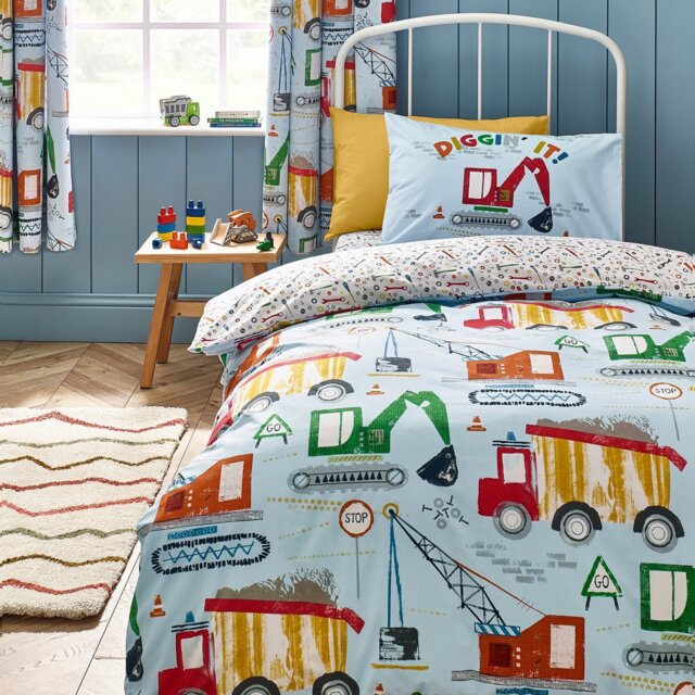 Catherine Lansfield Digger Dreams Kids Bedding Set - Toddler - image 1