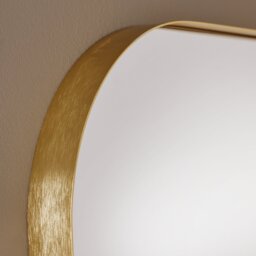 Argos Home Gold Deep Aluminium Rounded Square Wall Mirror - 50x70cm - thumbnail 2