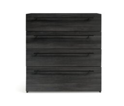 Habitat Atlas 4 Drawer Chest - Black & Brown
