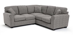 Habitat Lisbon Fabric Corner Sofa - Grey