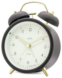 Acctim Aksel Double Bell Alarm Clock Black - thumbnail 2