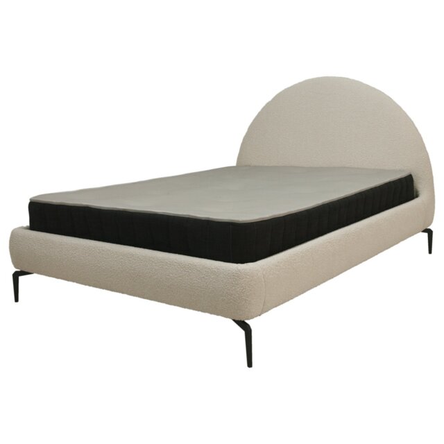 Koble Hanna Kingsize Fabric Bed Frame - Cream - image 1