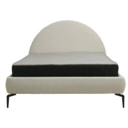 Koble Hanna Kingsize Fabric Bed Frame - Cream - thumbnail 2