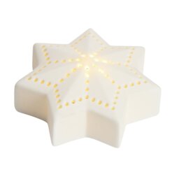 Habitat Light Up White Star Christmas Table Decoration - thumbnail 2