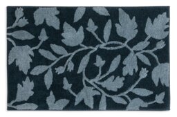 Habitat Botanical Bath Mat - Navy - thumbnail 1