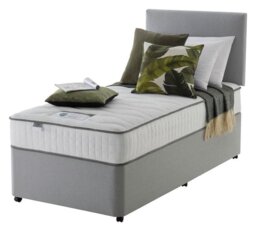 Silentnight Middleton Single Divan Bed - Grey - thumbnail 2