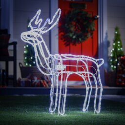 Habitat Animated Gazing Reindeer Christmas Decoration - thumbnail 1