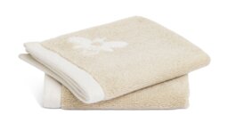 Argos Home Floral Bee 2 Pack Face Cloth - Beige