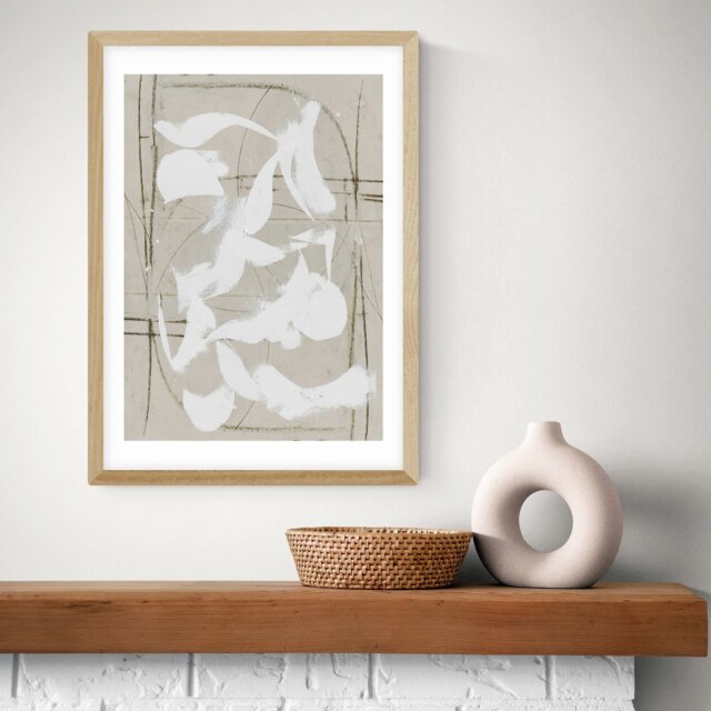 East End Prints 19 Oak Frame Art Print - A3 - image 1