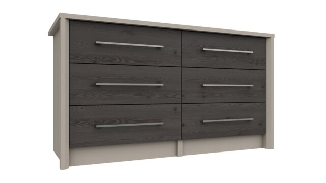 Lancaster 6 Drawer Chest - Dark Grey - image 1