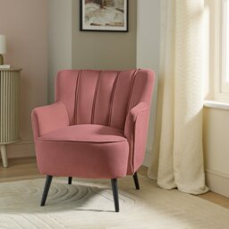 Argos Home Liora Velvet Armchair - Pink