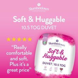 Slumberdown Soft & Huggable 10.5 Tog Duvet - Single - thumbnail 2