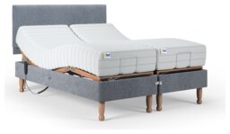 Mibed Memory Kingsize Adjustable Bed With Mattress -Grey - thumbnail 2