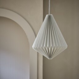 Habitat Grey Paper Easy Fit Lampshade - 30cm - thumbnail 2