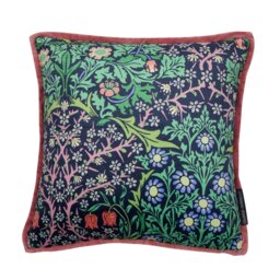 Habitat x Morris & Co. Blackthorn Cushion - Green - 43x43cm - thumbnail 2