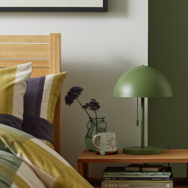 Habitat Mushroom 40cm Metal Table Lamp - Green - image 1