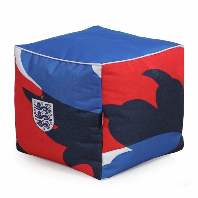 Kaikoo Kids FA England Cube Bean Bag - Blue & Red - image 1