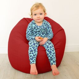 rucomfy Kids Outdoor Bean Bag - Red