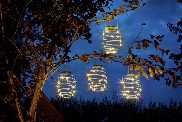 Argos Home Solar Mini Wire Lanterns - 4 Pack - image 1