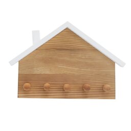 Argos Home Pack of 5 House Key Hook - Natural - thumbnail 2