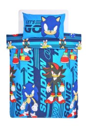 Sonic The Hedgehog Switch Blue Kids Bedding Set - Single