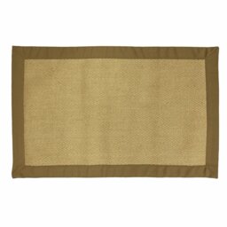 Mighty Mats Bordered Beige Doormat - 57x90cm - thumbnail 2