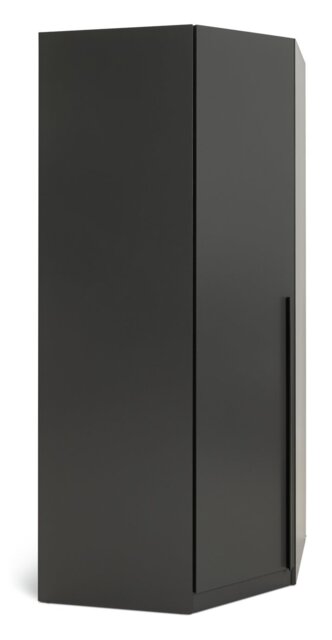 Habitat Munich Corner 1 Door Wardrobe - Anthracite - image 1
