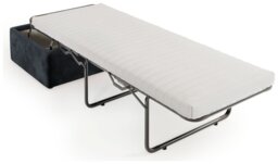 Jay-Be Velvet Footstool Chair Bed - Charcoal - thumbnail 2