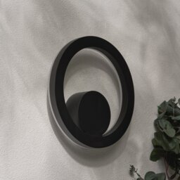 Zink IPSE IP65 Black LED Outdoor Round Wall Up & Down Light - thumbnail 2