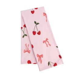 Argos Home Cherry & Bows Fleece Throw - Pink - 150x125cm - thumbnail 2