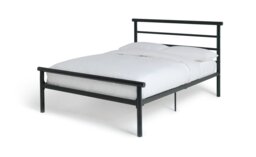 Argos Home Avalon Double Metal Bed Frame - Black - thumbnail 1