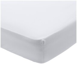 Habitat Egyptian Cotton 400TC White Fitted Sheet- Single - thumbnail 1