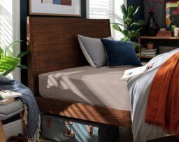 Habitat Cotton Rich 180TC Neutral Fitted Sheet - Double - thumbnail 2