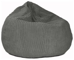 rucomfy Jumbo Cord Slouchbag Bean Bag - Slate Grey - thumbnail 1
