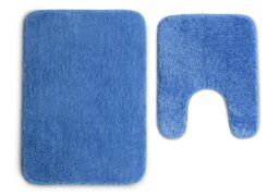 Argos Home Tufted Bath & Pedestal Mat Set - Powder Blue