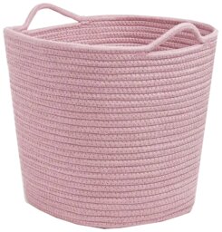 Great Little Trading Company Rope Storage Basket - Rose Pink - thumbnail 2