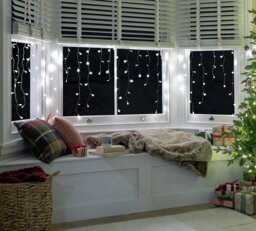Habitat 160 Warm White LED Christmas Icicle Lights - thumbnail 1