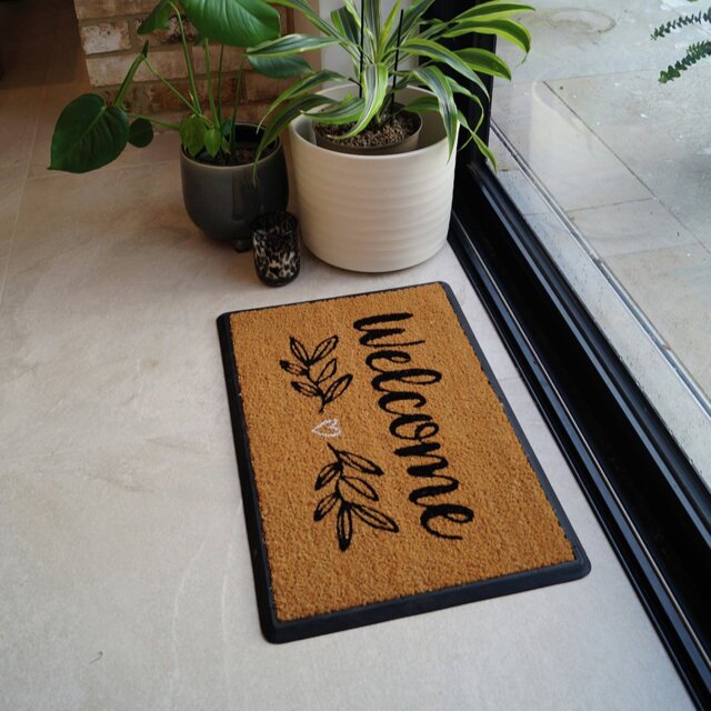Mighty Mats Rubber Welcome Spring  Doormat - 40x60cm - image 1