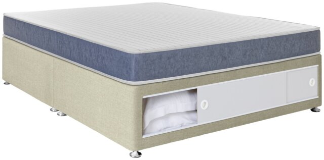 Argos Home Devon Small Double End Slide Divan Bed - Natural - image 1